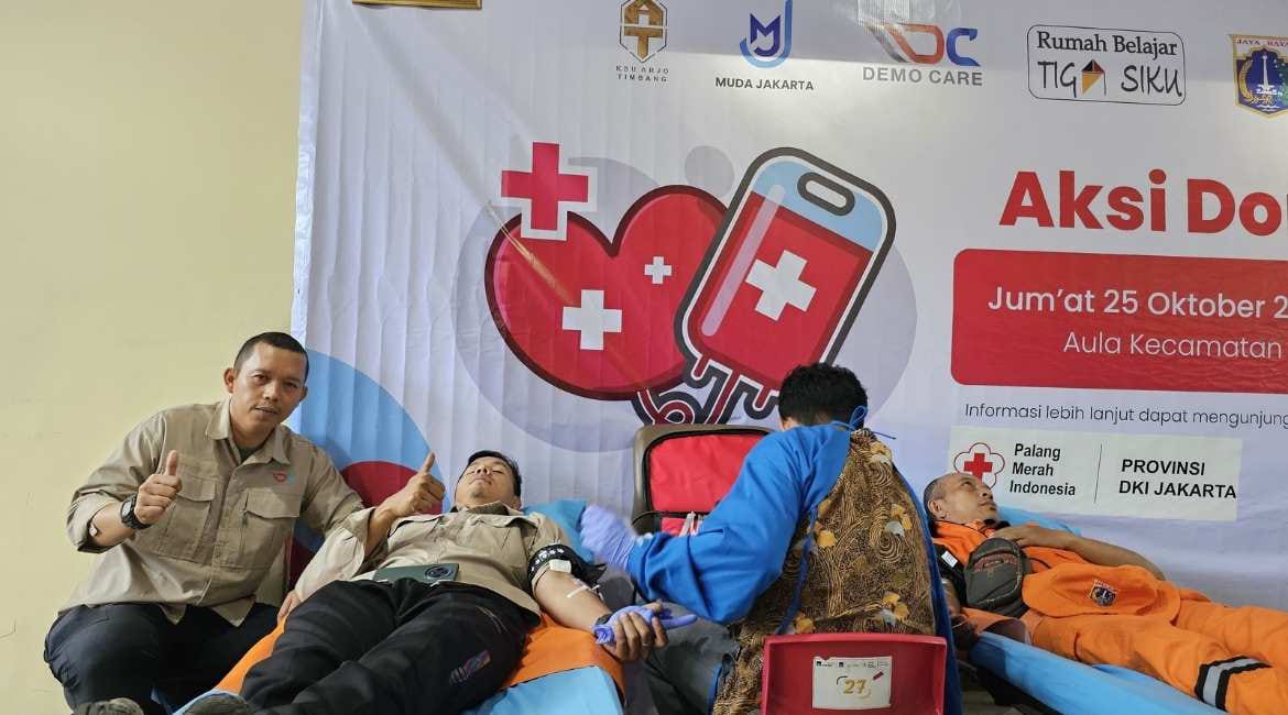  Tiga Siku Gandeng Muda Jakarta dan Demo Care Gelar Donor 
