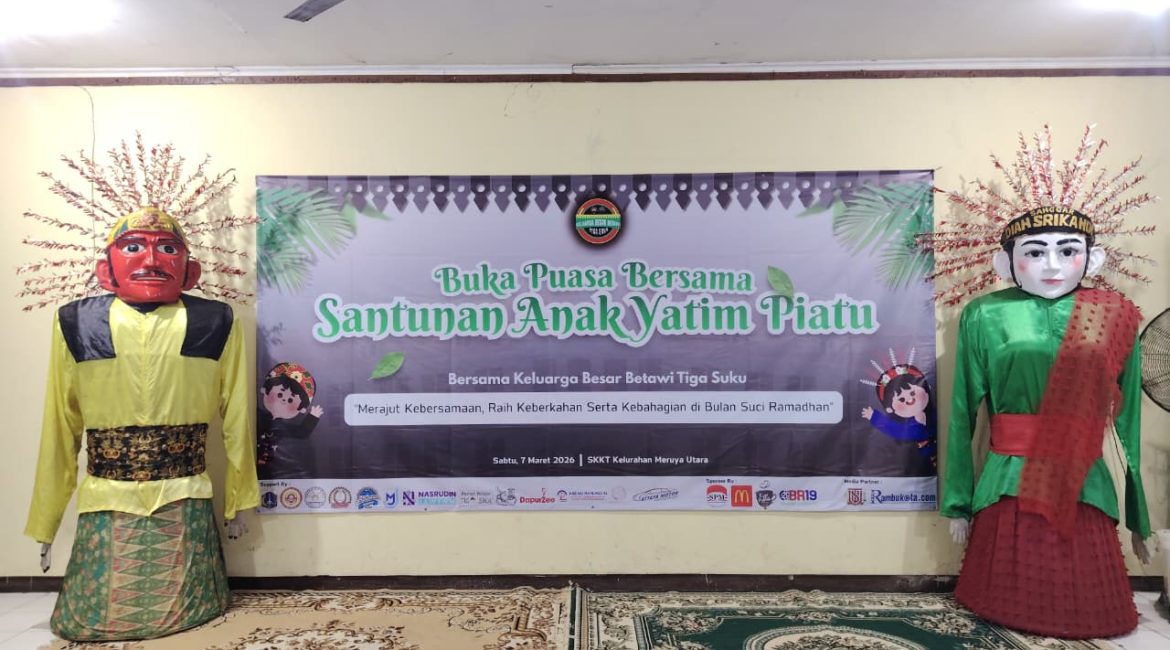 Semarakkan Ramadan, Keluarga Tiga Suku Gelar Santunan dan Bukber